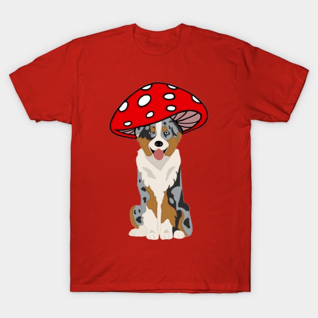 Australian shepherd Mushie T-Shirt by MushieCreatures